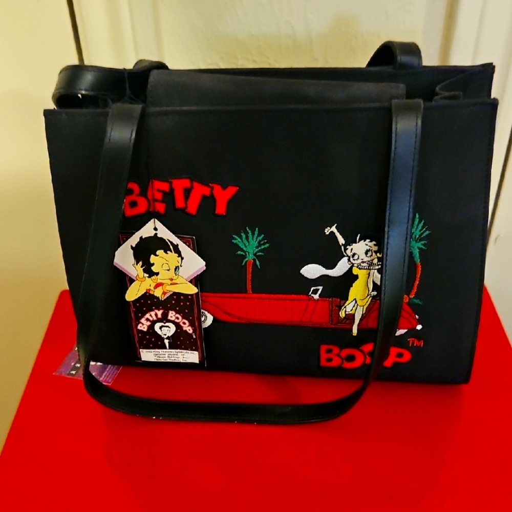 Betty Boop Black and Red Shoulder Bag